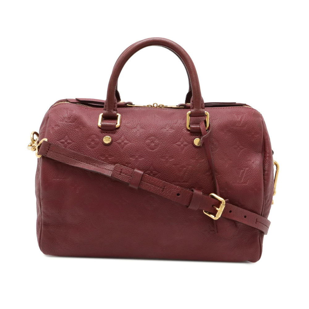 LOUIS VUITTON Monogram Empreinte Speedy Bandouliere 2way Shoulder Bag Aurore